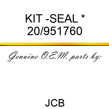 KIT -SEAL * 20/951760