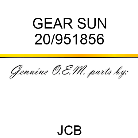 GEAR, SUN 20/951856