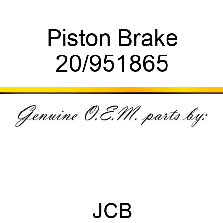 Piston Brake 20/951865