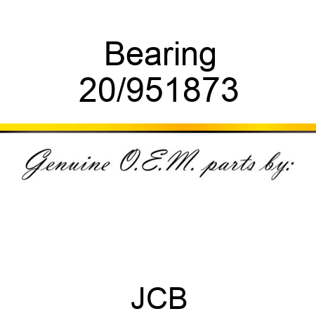 Bearing 20/951873