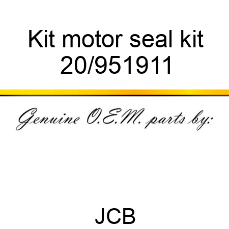 Kit motor seal kit 20/951911