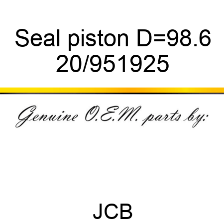 Seal piston D=98.6 20/951925