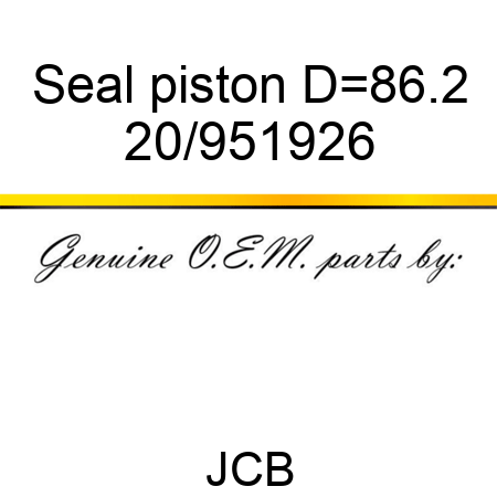 Seal piston D=86.2 20/951926