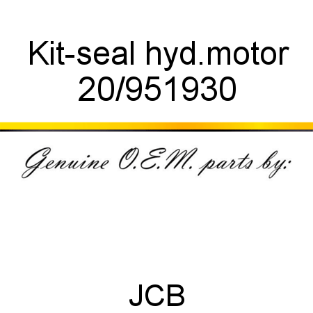 Kit-seal, hyd.motor 20/951930