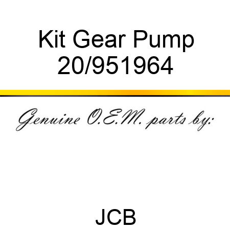Kit Gear Pump 20/951964