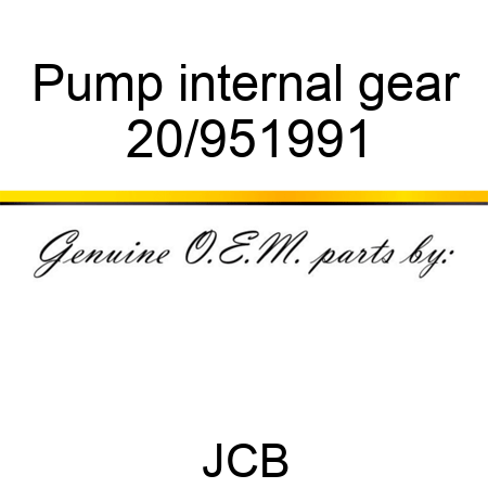 Pump internal gear 20/951991