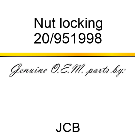 Nut locking 20/951998