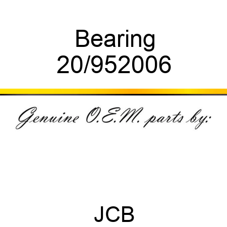 Bearing 20/952006