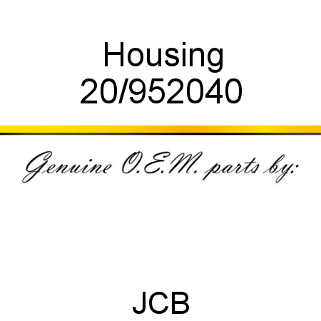 Housing 20/952040