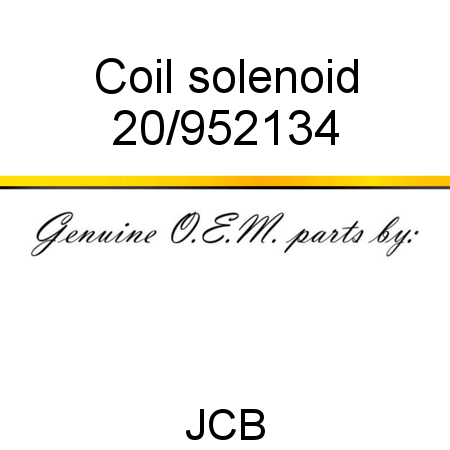 Coil, solenoid 20/952134