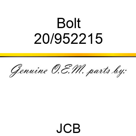 Bolt 20/952215