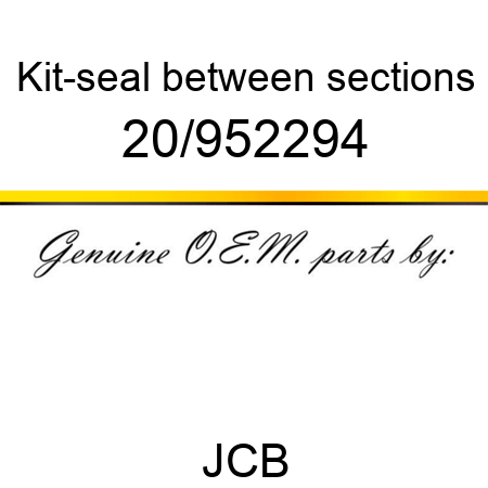 Kit-seal, between sections 20/952294