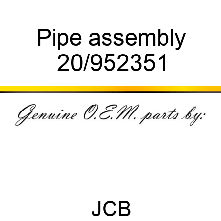 Pipe assembly 20/952351