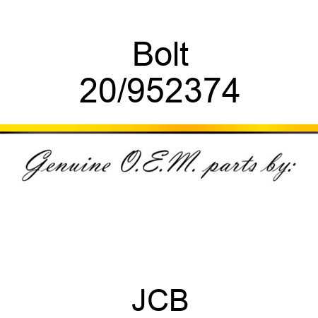 Bolt 20/952374