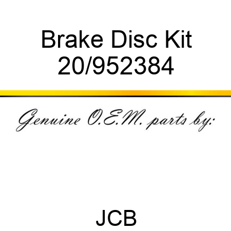 Brake Disc Kit 20/952384