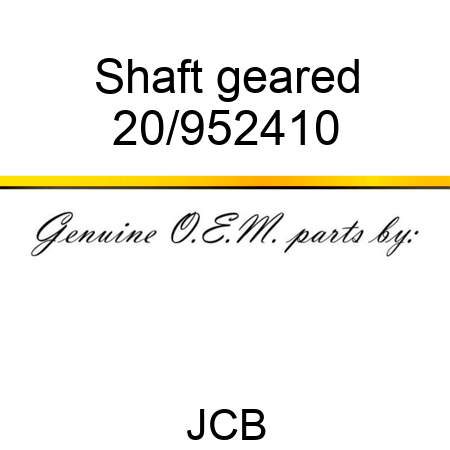Shaft geared 20/952410