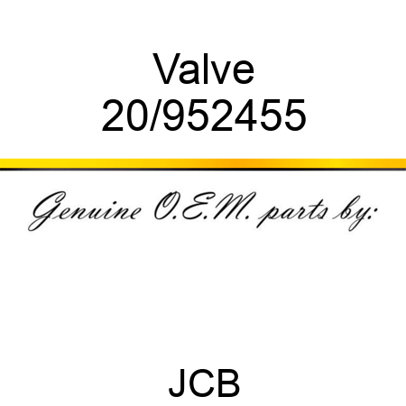 Valve 20/952455