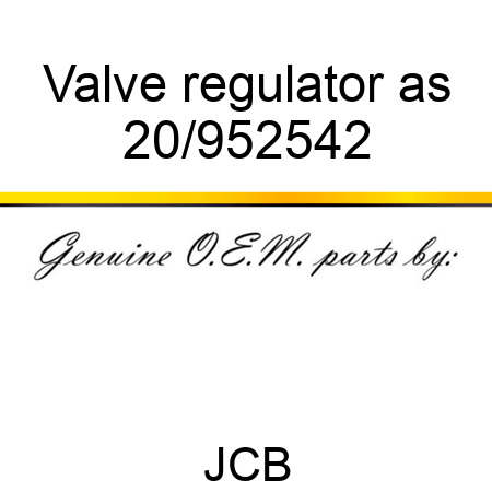 Valve regulator as 20/952542