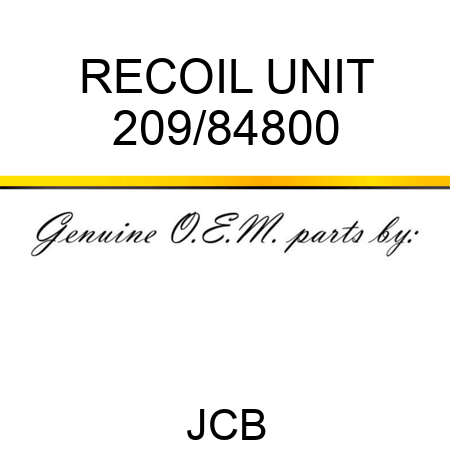 RECOIL UNIT 209/84800