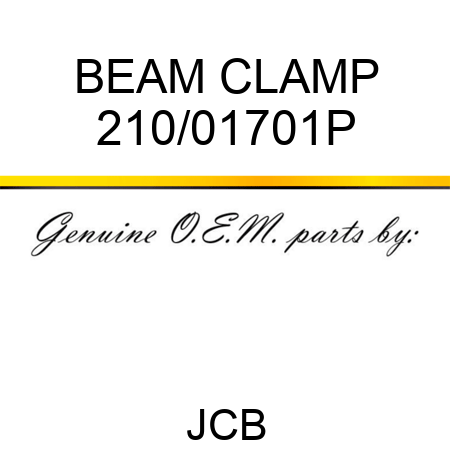 BEAM CLAMP 210/01701P