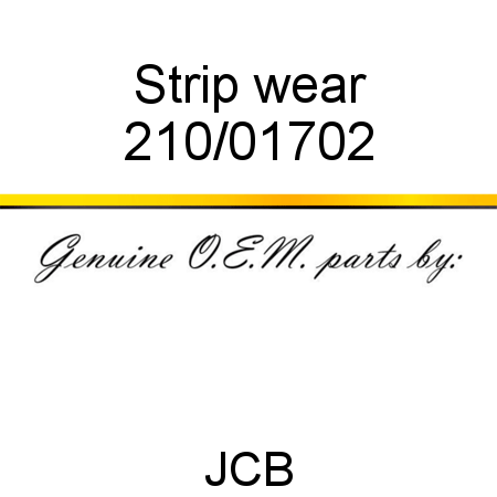 Strip, wear 210/01702