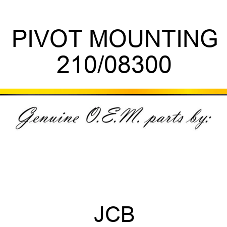 PIVOT MOUNTING 210/08300