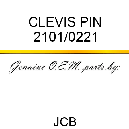 CLEVIS PIN 2101/0221