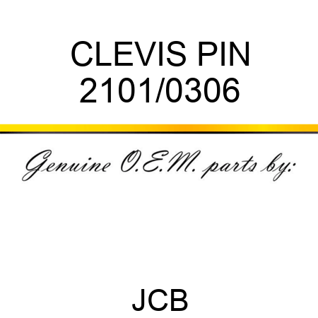 CLEVIS PIN 2101/0306