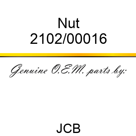 Nut 2102/00016