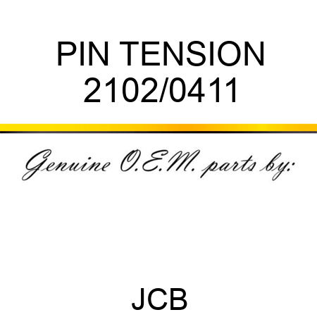 PIN TENSION 2102/0411