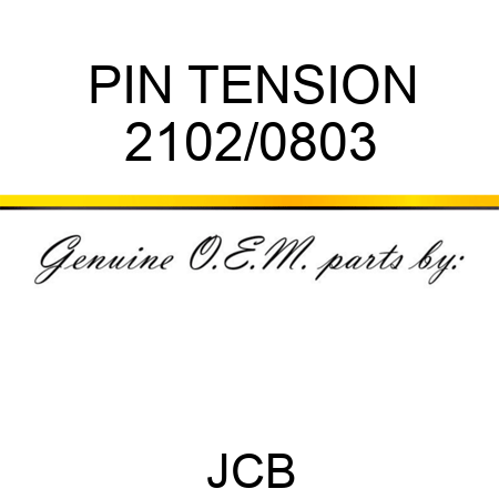 PIN TENSION 2102/0803