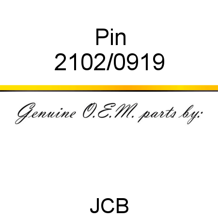 Pin 2102/0919