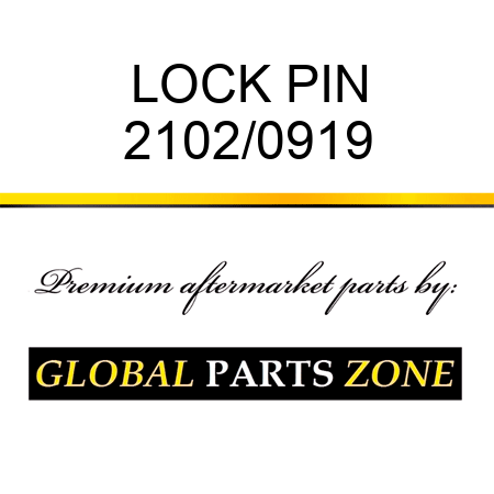 LOCK PIN 2102/0919