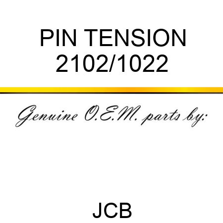 PIN TENSION 2102/1022