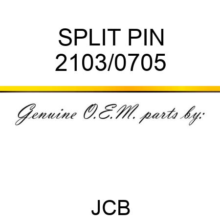 SPLIT PIN 2103/0705