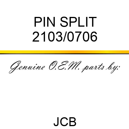 PIN SPLIT 2103/0706