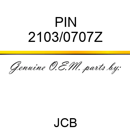 PIN 2103/0707Z