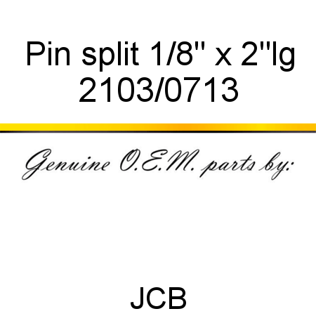 Pin, split, 1/8