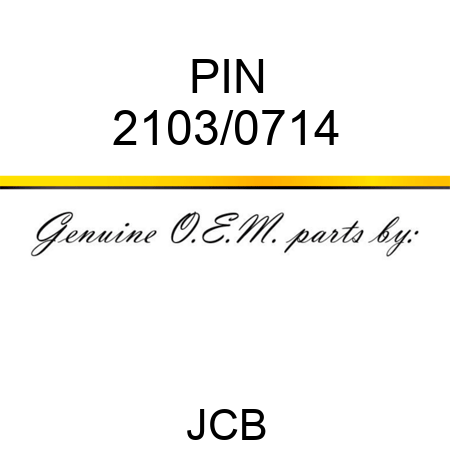 PIN 2103/0714
