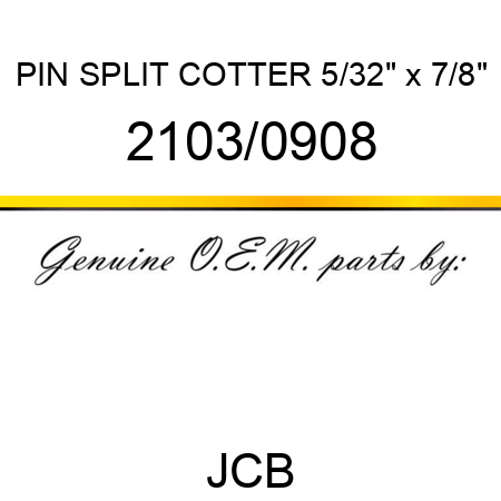 PIN SPLIT COTTER 5/32