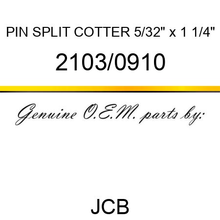 PIN SPLIT COTTER 5/32