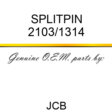 SPLITPIN 2103/1314