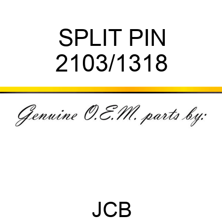 SPLIT PIN 2103/1318