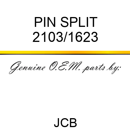 PIN SPLIT 2103/1623