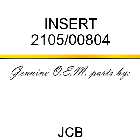 INSERT 2105/00804