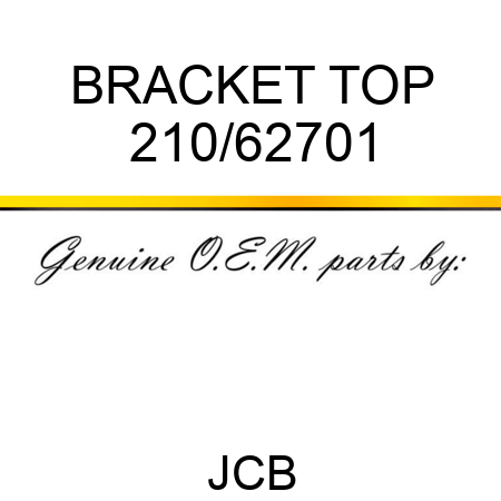 BRACKET TOP 210/62701