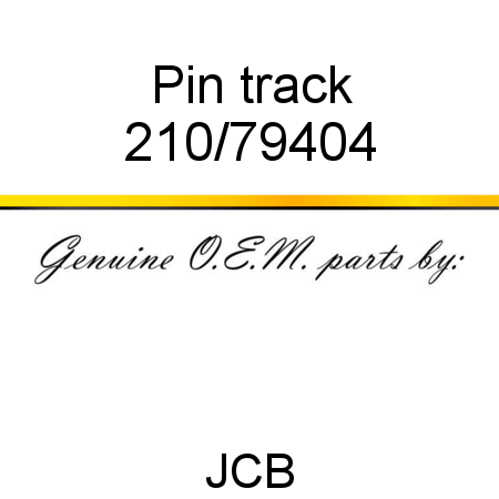 Pin, track 210/79404
