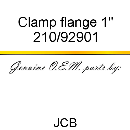 Clamp, flange 1