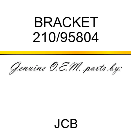 BRACKET 210/95804