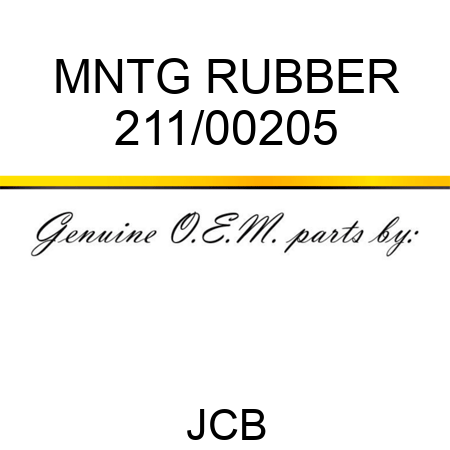 MNTG RUBBER 211/00205